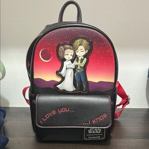 Loungefly Star Wars Backpack with Red and Black Design